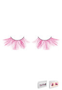 Hot Pink Feather Eyelashes